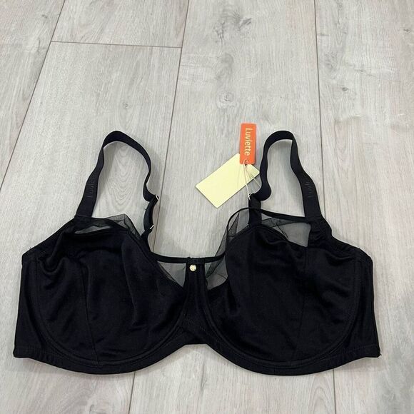 Luvlette women’s black bra size 44 DDD - Picture 1 of 6